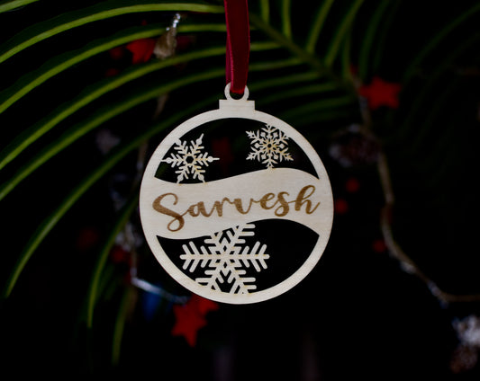 Personalized Christmas Ornament - Engraved - HappyBundle